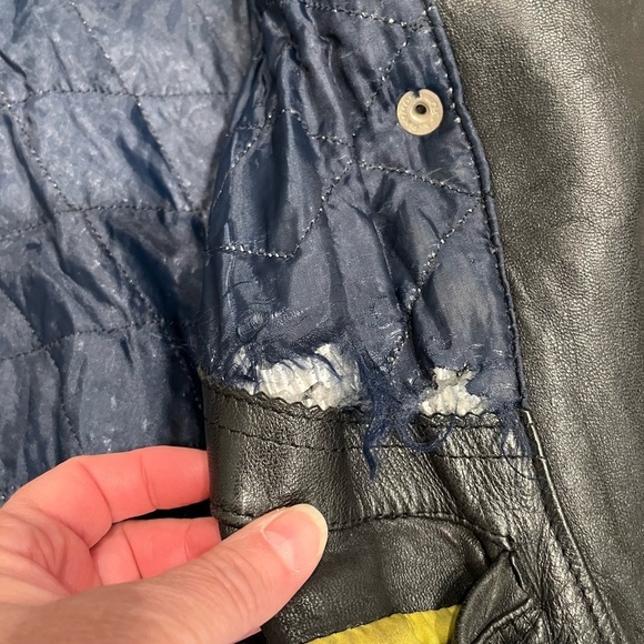 Vintage Black Leather Studded Motorcycle Jacket | Women’s M | Biker Punk Eclair - Picture 9 of 16